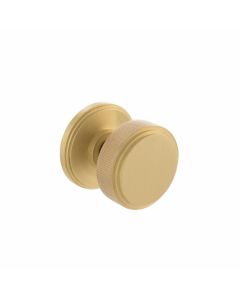 Set Millhouse Satin Brass Harrison Knurled Mortice Knob | MH450KSMKSB