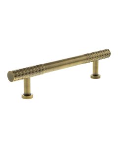 Antique Brass 128mm Chrysler Diamond T Bar Handle | MHCD17128AB
