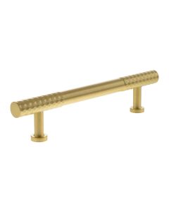 Satin Brass 128mm Chrysler Diamond T Bar Cabinet Handle | MHCD17128SB