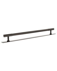 Chrysler Cabinet Pull Handle on Plate 320mm - Urban Dark Bronze