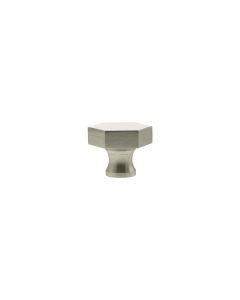 Satin Nickel Pennington Hexagonal Cabinet Knob | MHCH1532SN
