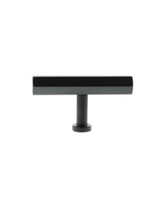 Matt Black Pennington Hexagonal T Bar Cabinet Knob | MHCH1675MB