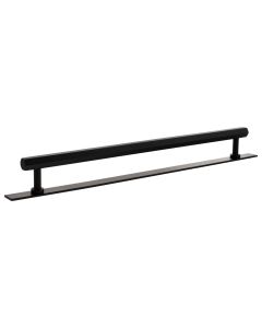 Pennington Hexagonal Cabinet Pull Handle on Plate 320mm - Matt Black