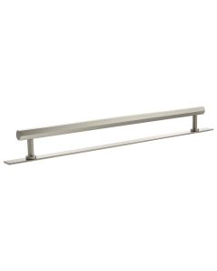 Pennington Hexagonal Cabinet Pull Handle on Plate 320mm - Satin Nickel