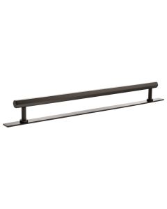 Pennington Hexagonal Cabinet Pull Handle on Plate 320mm - Urban Dark Bronze