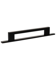 Empire Slim Cabinet Pull Handle on Plate 160mm - Matt Black