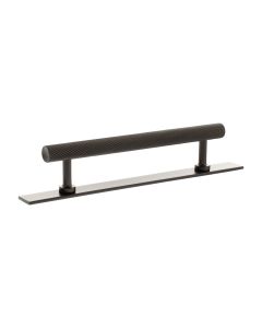 Paddington Spiral Cabinet Pull Handle on Plate 128mm - Urban Dark Bronze