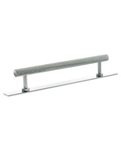 Paddington Spiral Cabinet Pull Handle on Plate 160mm - Polished Chrome