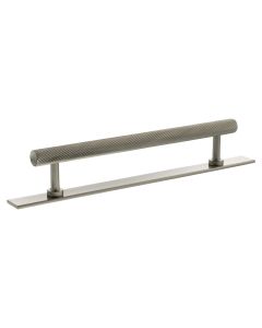 Paddington Spiral Cabinet Pull Handle on Plate 160mm - Satin Nickel