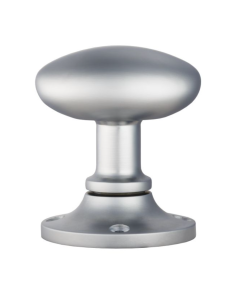 Satin Chrome Oval Mortice Knob Furniture | MK001SC