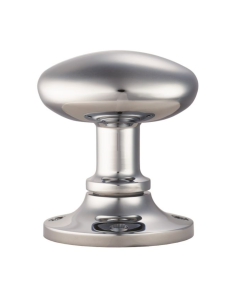 Polished Chrome Oval Mortice Knob Furniture | MK001CP
