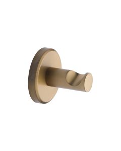 M Marcus Satin Brass Towel Robe Hook - Oxford Range