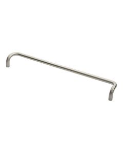 600 x 19mm Satin Stainless Steel Steelworx Cranked Pull Handle | PAC1600SSS
