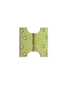 Pair 100x76x127mm Polished Brass Parliament Hinges