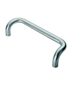 300 x 25mm Satin Stainless Steel Steelworx Cranked Pull Handle | PBC1300SSS