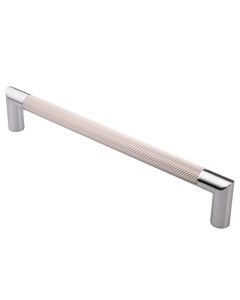 300mm Polished Chrome / Satin Nickel Lines Mitred Pull Handle | PH170BCPSN