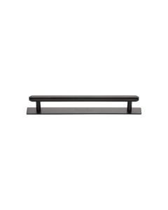 Heritage Brass Matt Bronze Step Cabinet Pull Handle with Plate 96mm