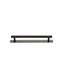 Heritage Brass Matt Bronze Knurled Cabinet Pull Handle with Plate 96mm