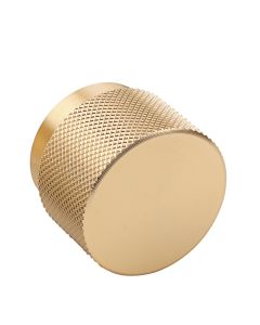 Brushed Dark Brass 38mm Graf Knurled Cupboard Knob | 106.66.101