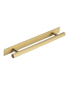 Satin Brass 160mm Langham Lined Cabinet Handle  | 100.27.083