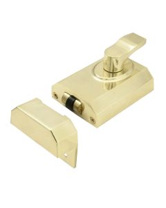 Electro Brass 60mm Contract Rim Cylinder Rollerbolt | RCB8260EB