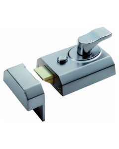 Satin Chrome 60mm Contract Rim Cylinder Nightlatch | RCN8260SC