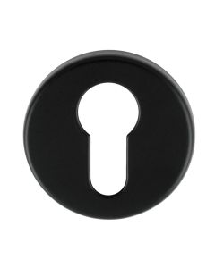 Carlisle Matt Black Euro Cylinder Profile Escutcheon | RE001BLK
