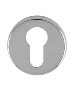Carlisle Polished Chrome Euro Cylinder Profile Escutcheon | RE001CP