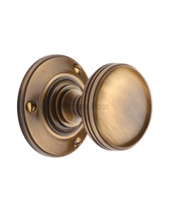 Heritage Brass Antique Brass Richmond Door Knob on Rose