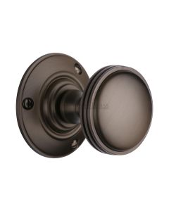 Heritage Brass Matt Bronze Richmond Door Knob on Rose