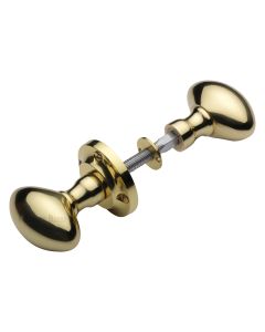 Heritage Brass Polished Brass Suffolk Rim Door Knob