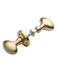 Heritage Brass Satin Brass Suffolk Rim Door Knob