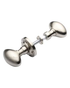 Heritage Brass Satin Nickel Suffolk Rim Door Knob