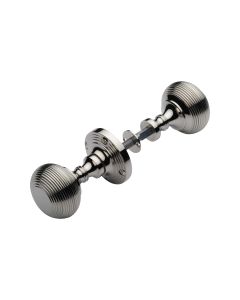 Heritage Brass Polished Nickel Finish Reeded Rim Door Knob