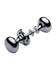 Heritage Brass Polished Chrome Victoria Rim Door Knob