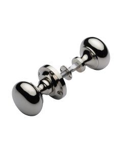 Heritage Brass Polished Nickel Finish Victoria Rim Door Knob
