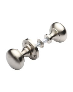 Heritage Brass Satin Nickel Victoria Rim Door Knob