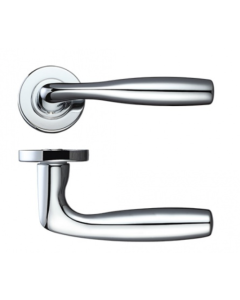 Rosso Maniglie Corvus Lever Furniture in Polished Chrome | RM070CP