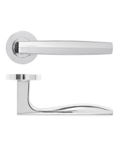 Polished Chrome Apennine Lever on Round Rose | RM140CP