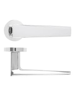 Polished Chrome Veloce Lever on Round Rose | RM150CP