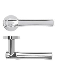 Polished Chrome Aldoo Lever on Round Rose | RM160CP