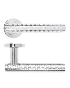 Polished Chrome Favo Lever on Round Rose | RM170CP