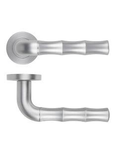 Satin Chrome Vasco Lever on Round Rose | RM200SC