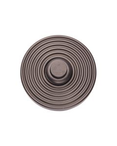 Heritage Brass Matt Bronze Reeded Bell Push
