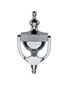 Heritage Brass Polished Chrome Reeded Urn Knocker