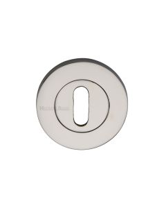 Polished Nickel Finish Standard Key Escutcheon Round - RS2000