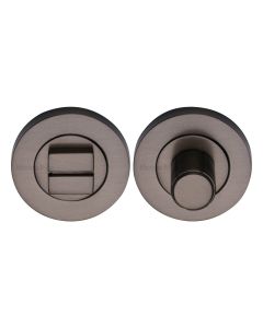 Matt Bronze Round Bathroom Turn & Release - RS2030