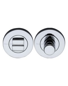 Polished Chrome Round Bathroom Turn & Release - RS2030