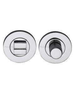 Polished Chrome Round Knurled Bathroom Turn & Release