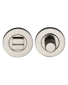 Polished Nickel Finish Round Knurled Bathroom Turn & Release